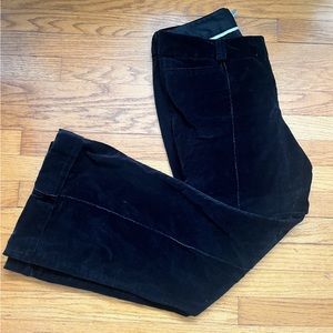 Velvet flare trousers